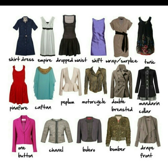 CLOTHING STYLE REFERENCE CHART - Picture 2 of 8